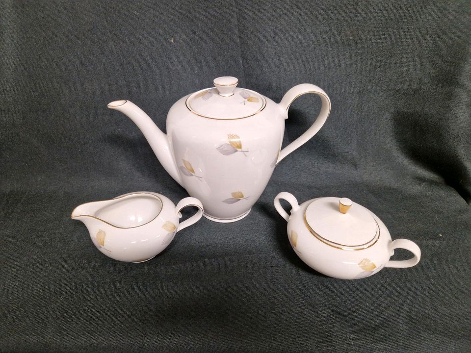 Bavaria, Kaffeekanne, Zuckerdose, Milchkännchen, Retro