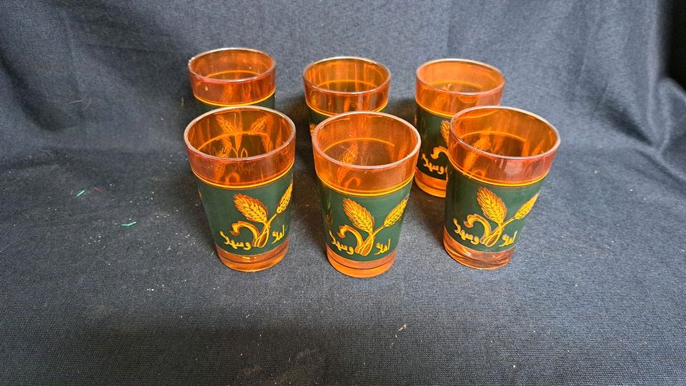 Gläser, Sprudelgläser, bronze Farbend