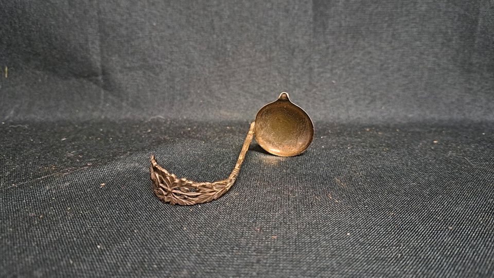 Kaffeesahnelöffel,Blüte 800 Silber