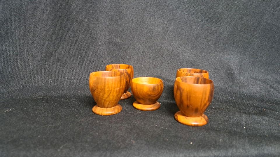 Eierbecher Holz , 4. Große 1 kleineres
