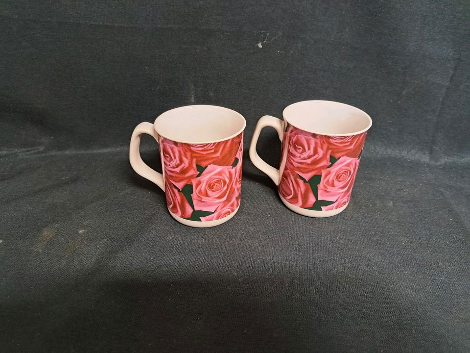 Amsel, Kaffeebecher, Rose
