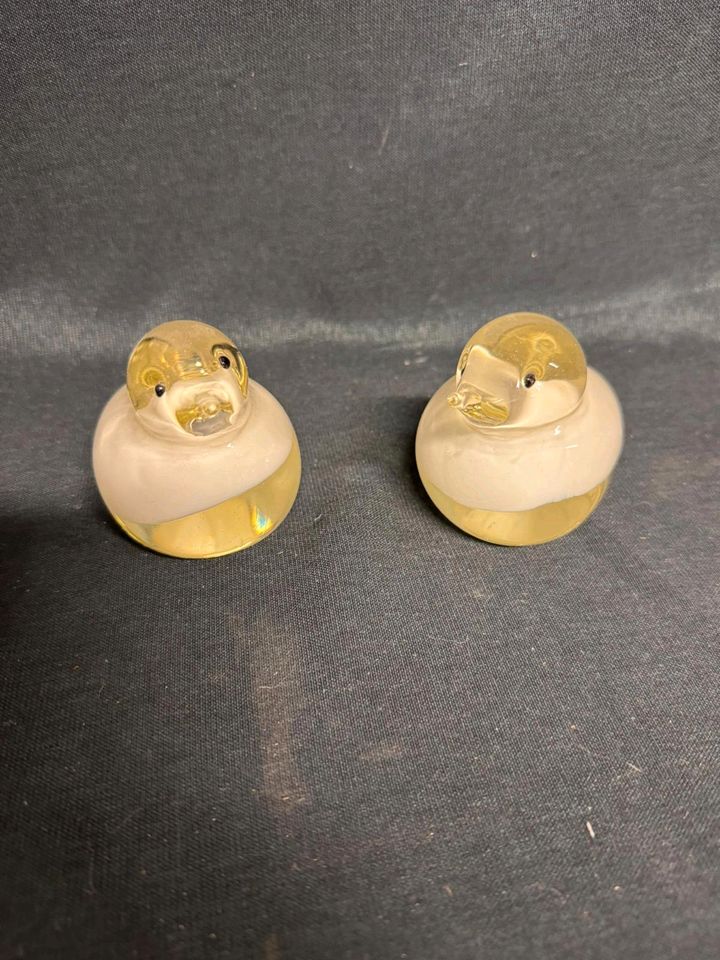 2x Glas Enten Handmade 7cm