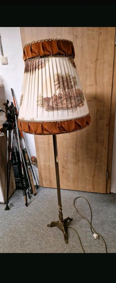 Messing Stehlampe, Barock, Vintage