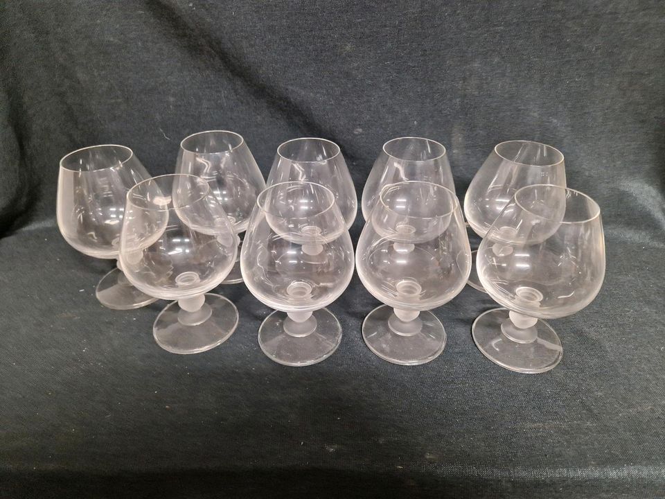 Cognac Gläser, 9 Stück