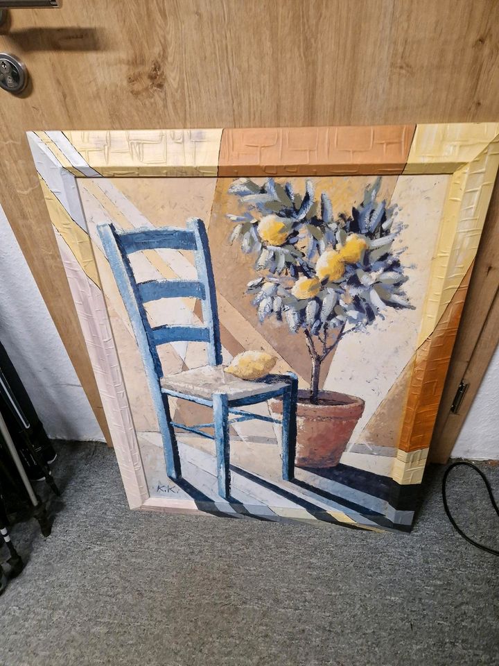 Bild Druck Stuhl, Zitronenbaum