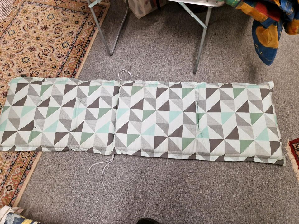 Gartenliege Auflage. Türkis