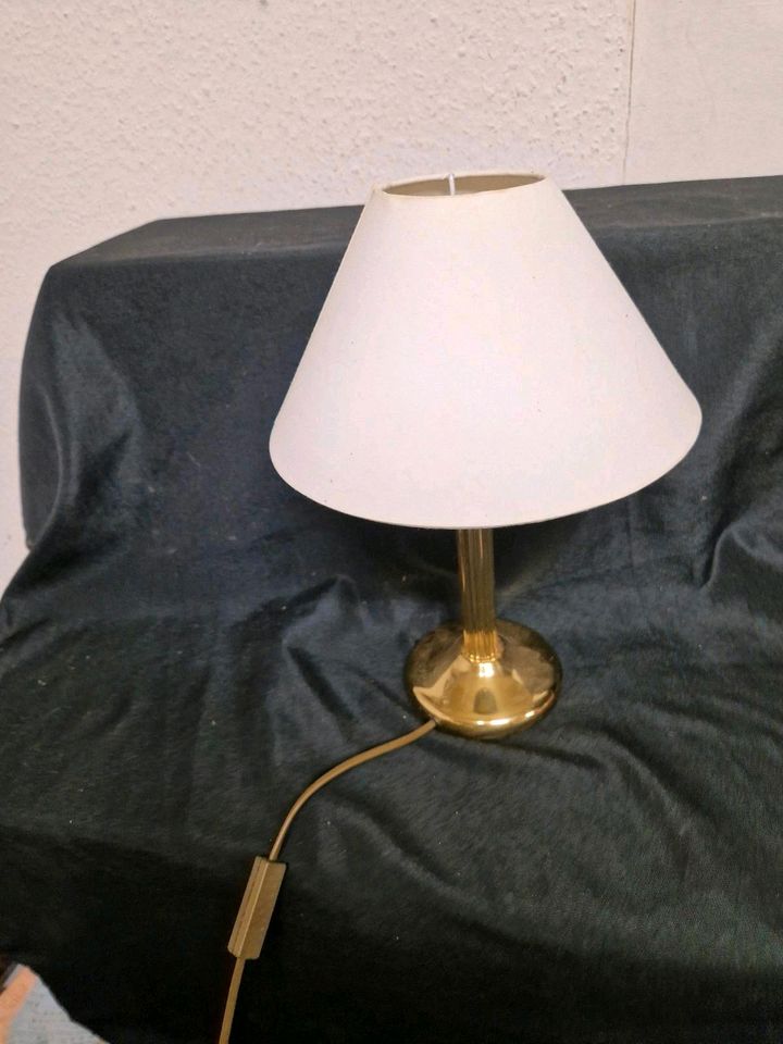 Lampe, Beistelllampe, Nachttischlampe, , Gold