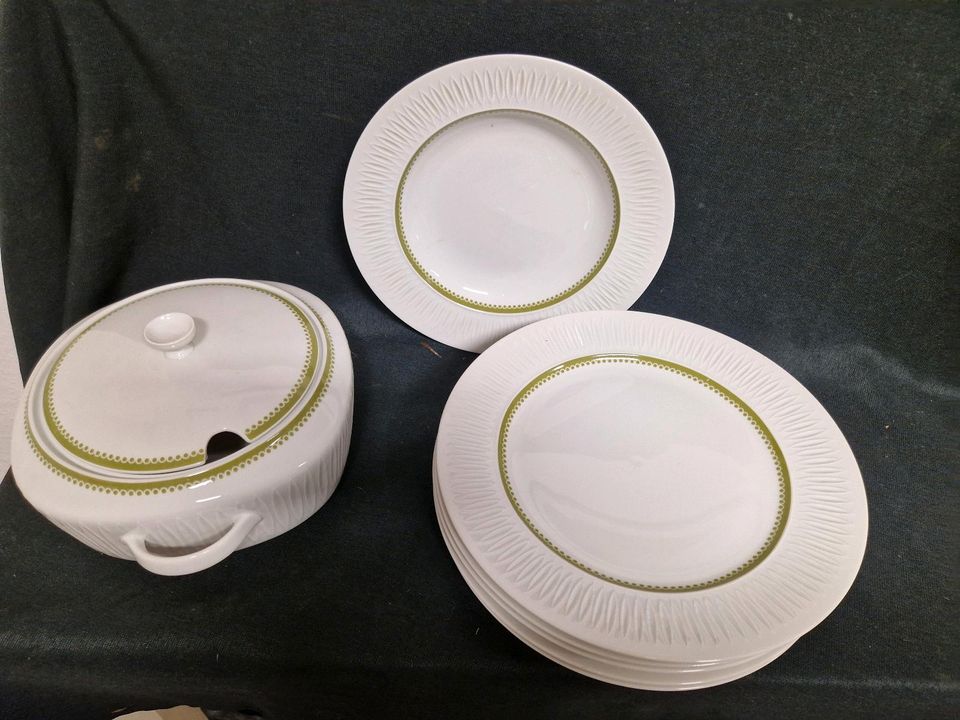 Hutschenreuther Lorenz 5 Essteller, Suppenteller,