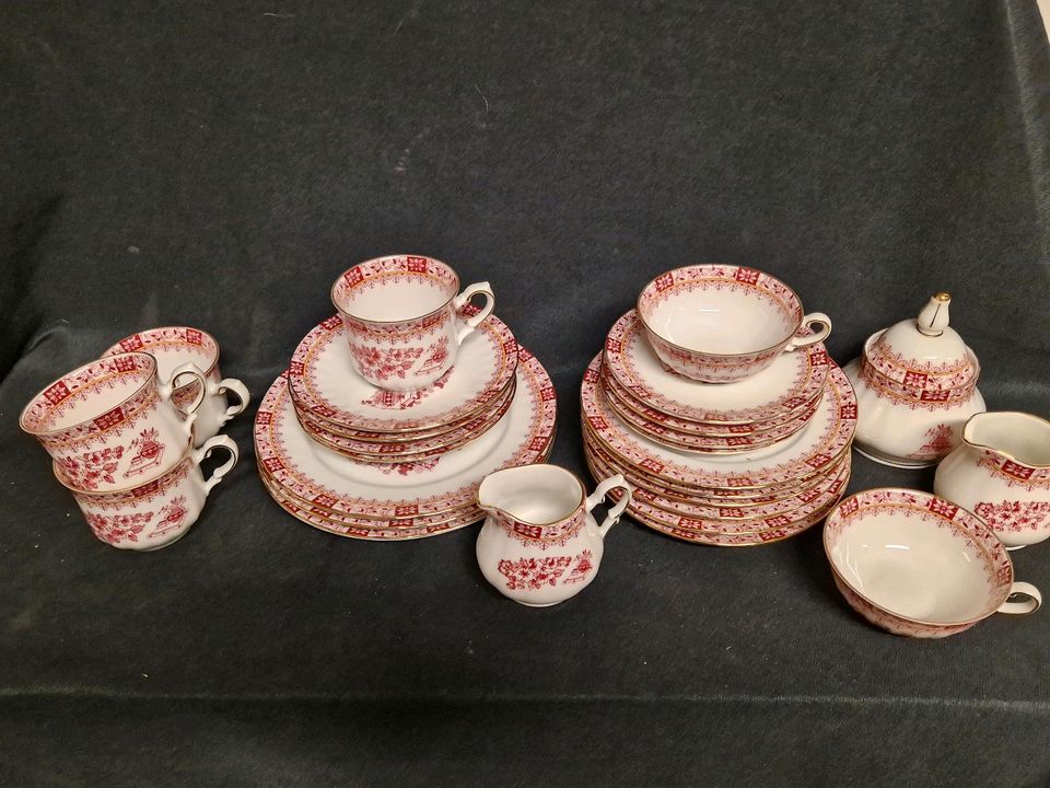 Kronester Teegeschirr Kaffeegeschirr, China rot