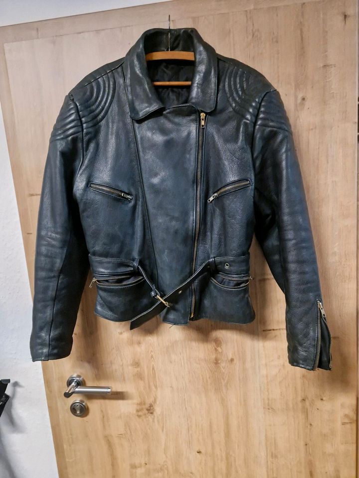 Lederjacke Motorrad, Gr 40, Damen