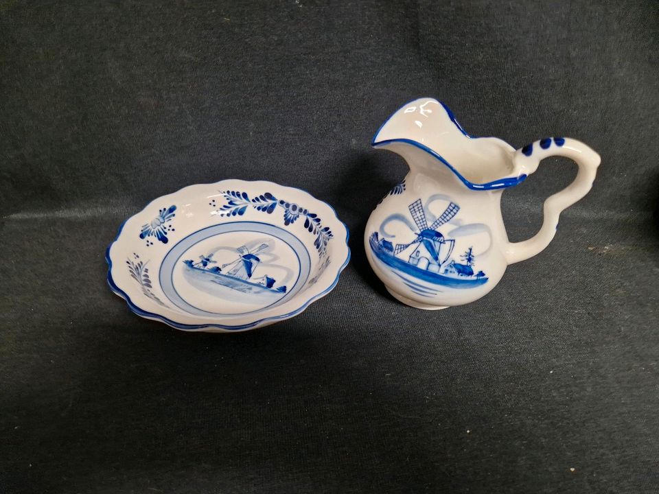 Amsel, Mühle, delfts Blau, Holland