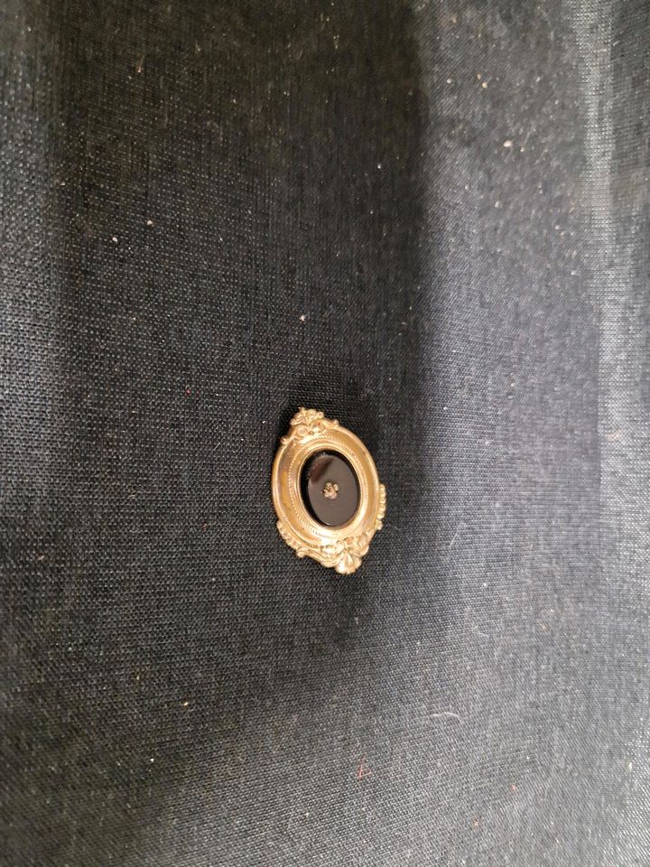 Schaumgold Brosche 4 cm lang