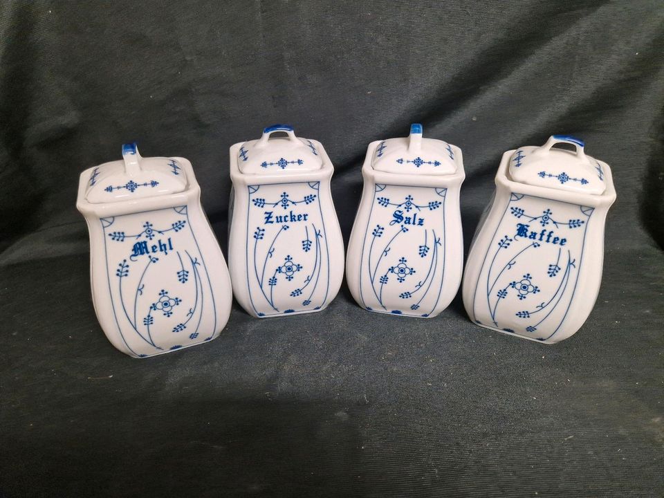 Aufbewahrungsbehälter, indisch Blau, Strohblume ,