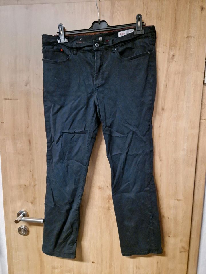 S. Oliver Jeans, Schwarz W. 44 L 30