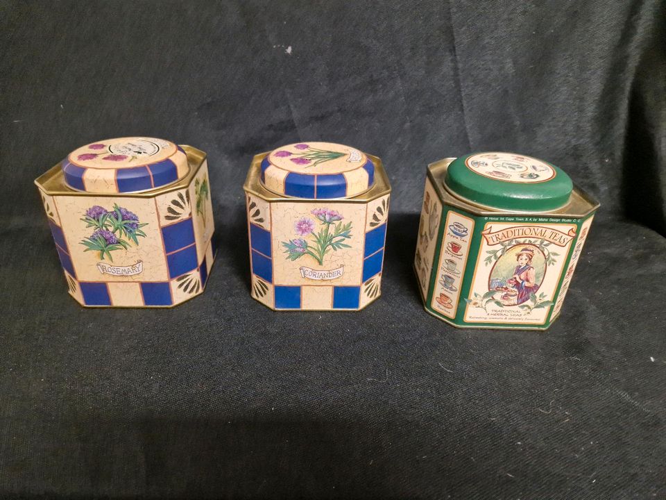 Teedosen, Blechdosen,