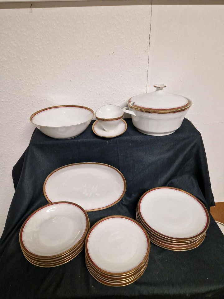Bareuther, Waldsassen, Essgeschirr, Kuchenteller Goldrand