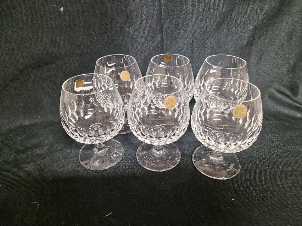 Cognac Gläser, Bleikristall