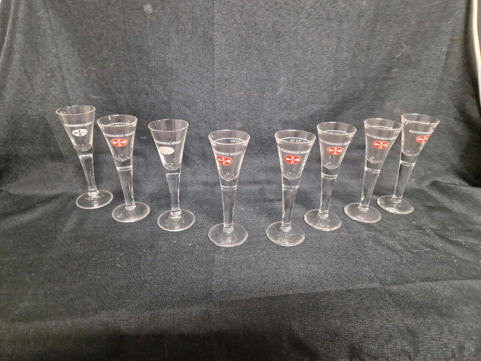 Malteser Aquavit, Schnapsgläser