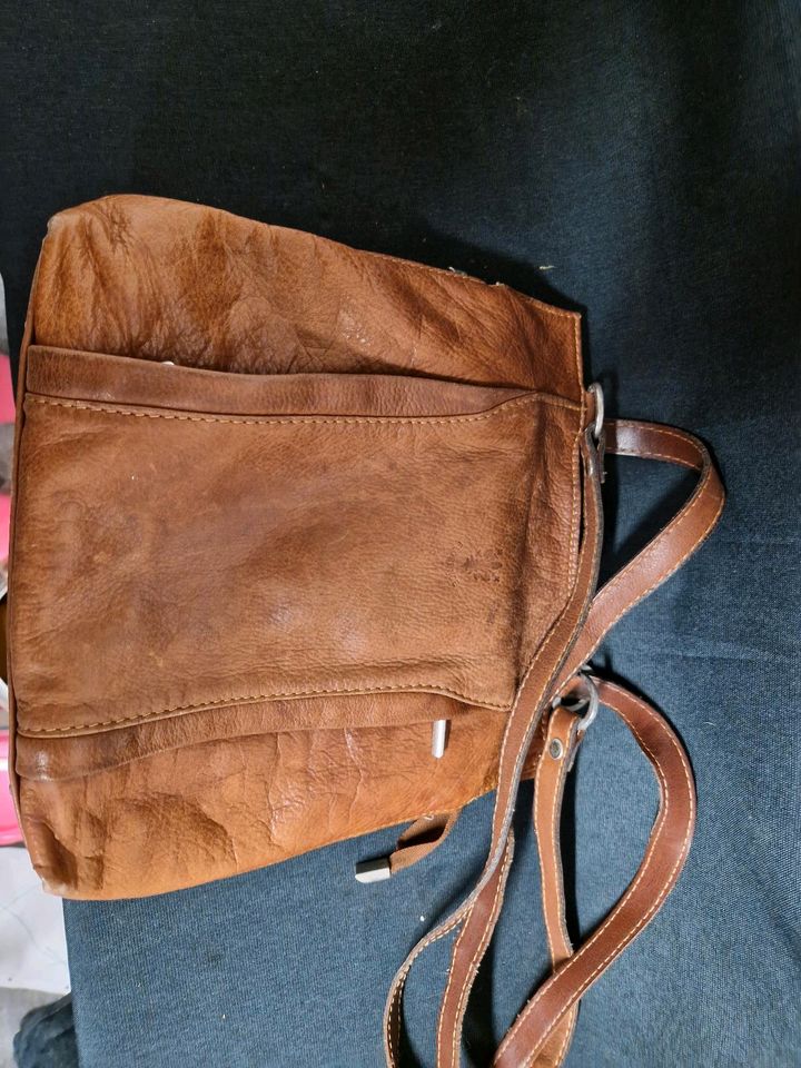 Florence, Tasche , Rucksack , braun Leder