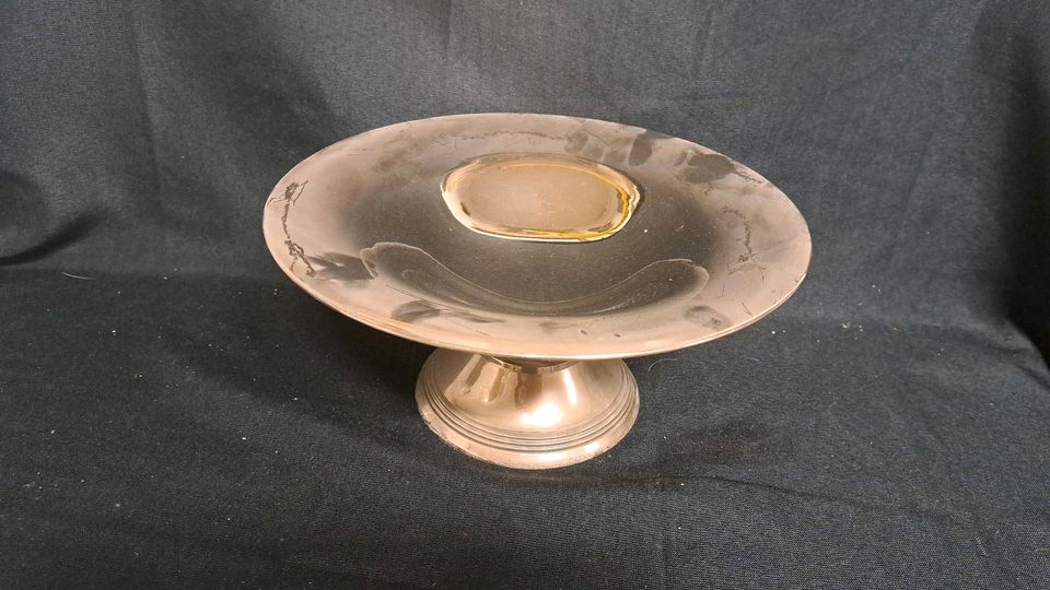 Schale, versilbert 28 cm Durchmesser 13 cm hoch