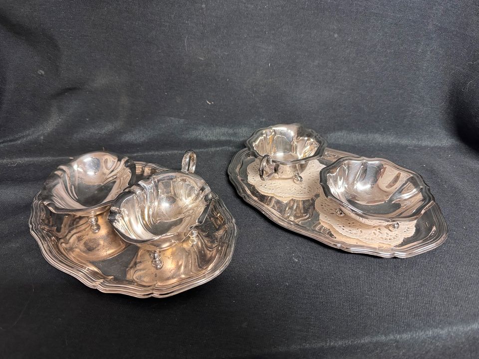 2x cromergan Set für Zucker und Milch