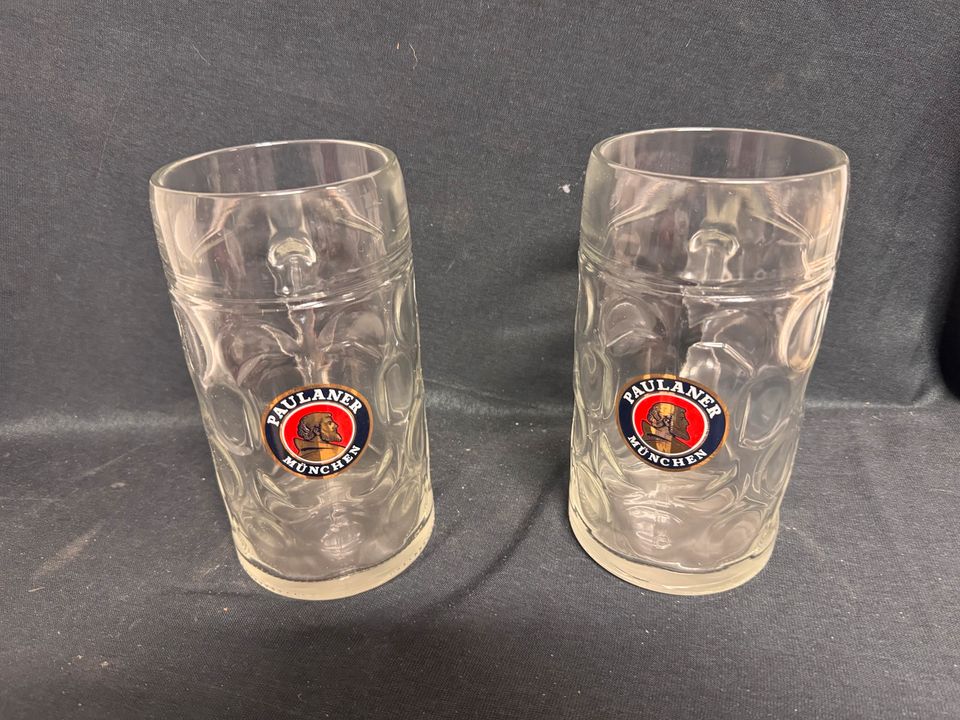 2x Humpen Paulaner München Bierkrug