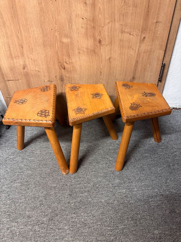 2xHocker Blumentische 31x31