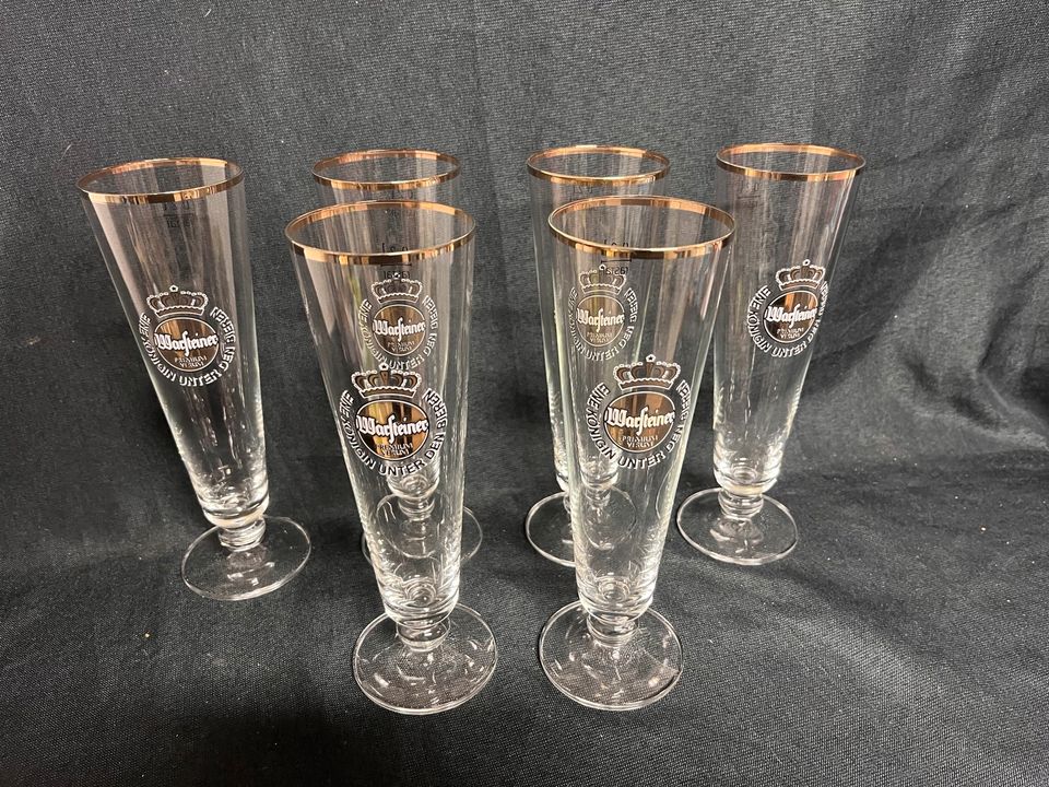 6x Biertulpen Biergläser Warsteiner