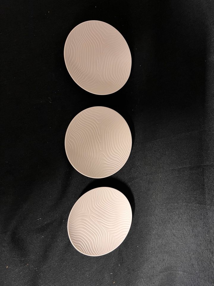 3x Konfektteller 10,5 cm Biskuit