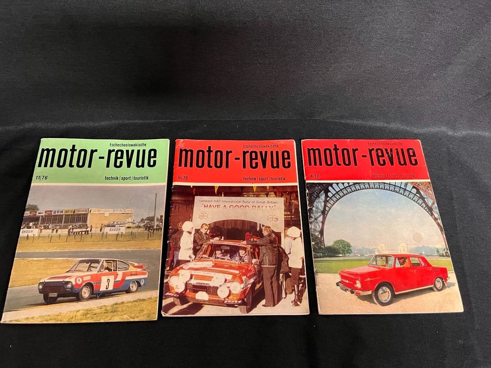 3x Motor Revue tschechoslowakische