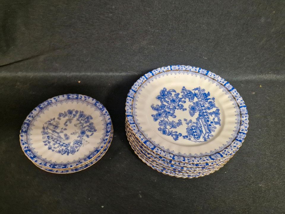 China blau , Kuchenteller Unterteller
