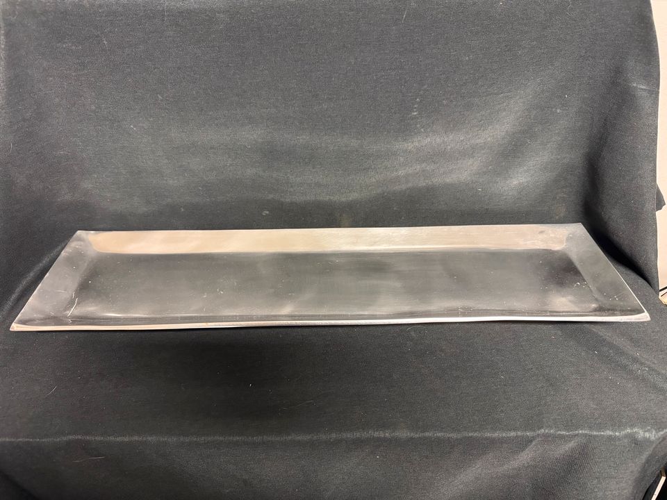 Deko Tablett Silber 61 cm lang 16 cm breit