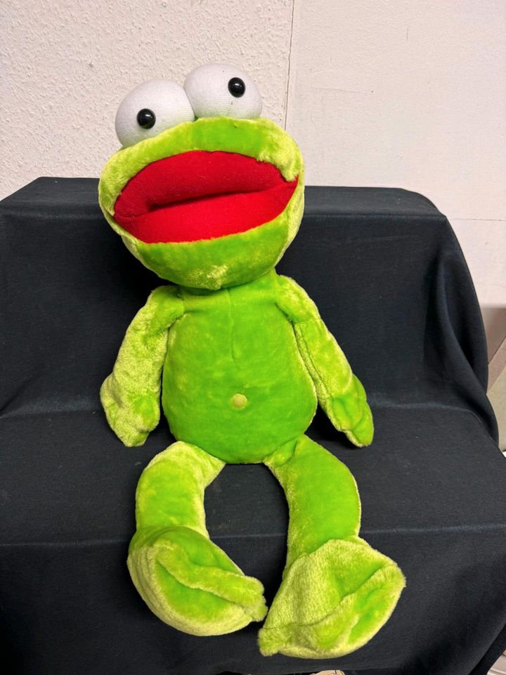 Stofftier Frosch Braun Plüsch 70 cm