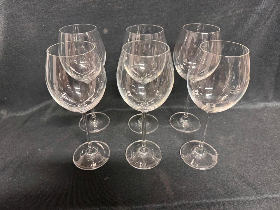 6x Wein Gläser Rastal 0,2 Liter