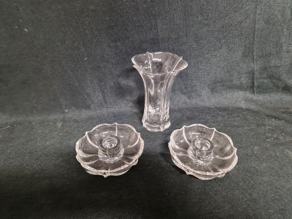 Nachtmann Vase, Kerzenständer Glas