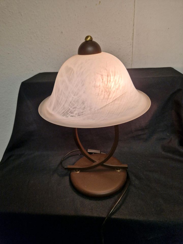 Paul Neuhaus, Lampe, Glasschirm Beistelllampe Nachttischlampe