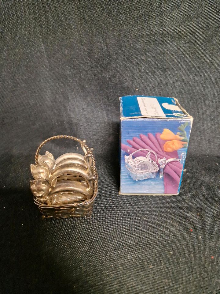 Serviettenringe Versilbert , 5 Teilig