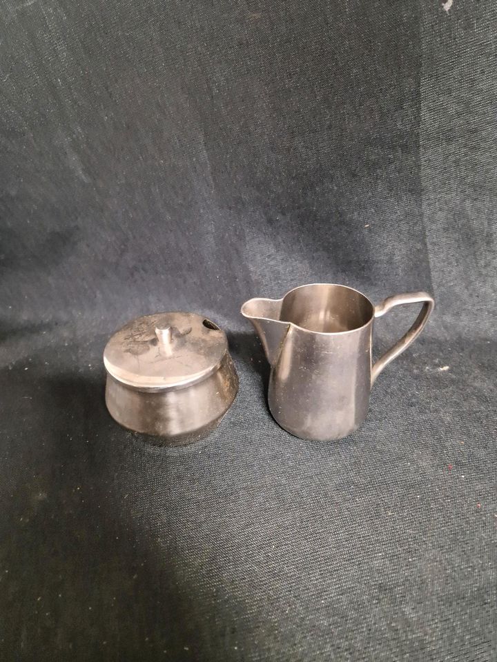 WMF, Zuckerdose Milchkännchen , versilbert