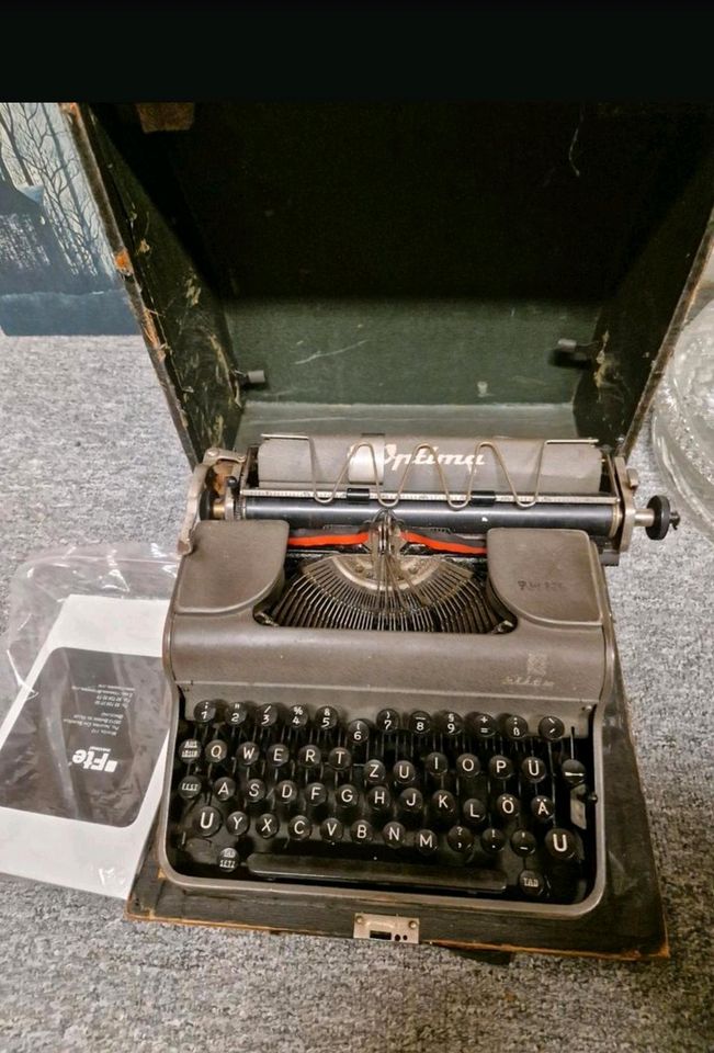 Optima Schreibmaschine , Retro Bastler
