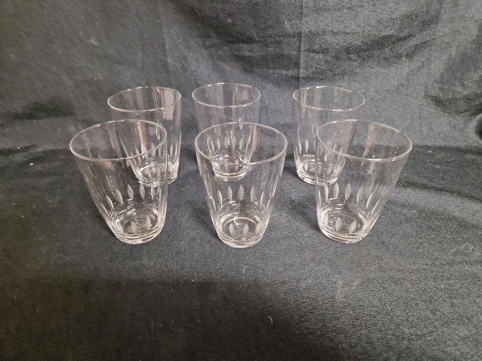 Sprudelgläser, Wassergläser , geschliffen
