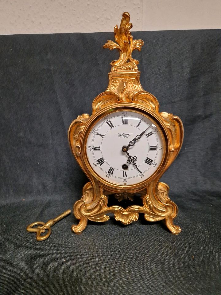 Du Chateau, Uhr, Vergoldet , Pendeluhr, Kaminuhr