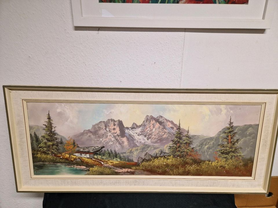 Bild, Gemalt, Berge