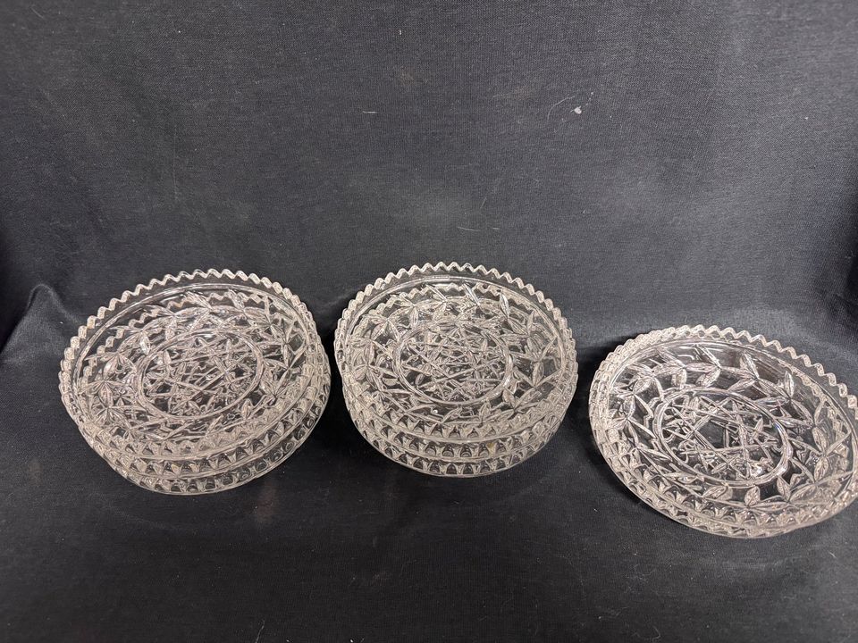 8x Dessertschalen Salatteller Glasteller